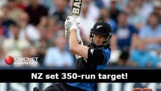 New Zealand set a stiff target 350 to England in the 4th ODI at Trent Bridge